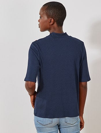 Camiseta de punto de canalé - Kiabi