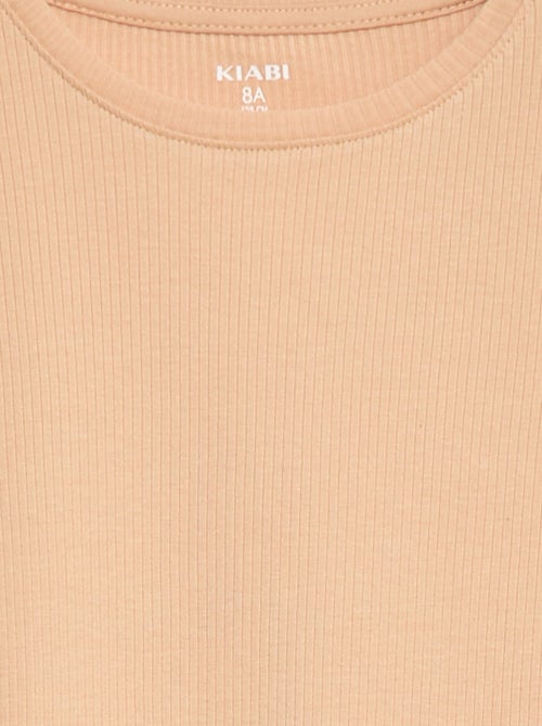Camiseta de punto de canalé - Kiabi