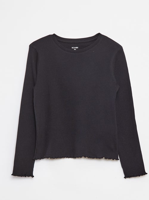 Camiseta de punto de canalé - Kiabi