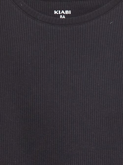 Camiseta de punto de canalé - Kiabi