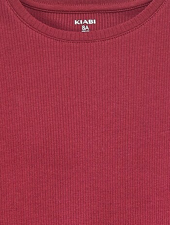 Camiseta de punto de canalé