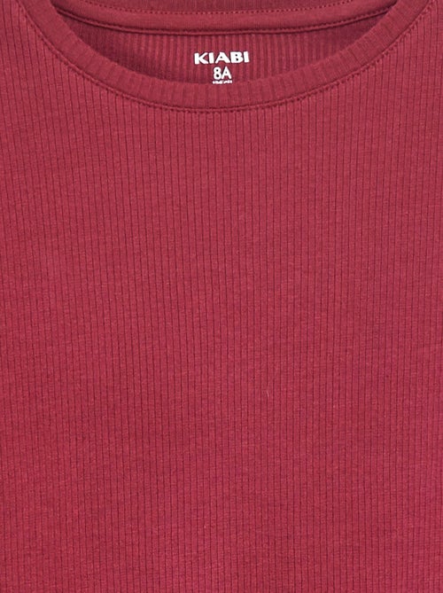 Camiseta de punto de canalé - Kiabi