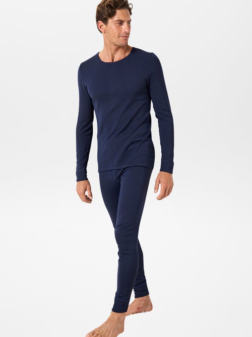 Camiseta de punto de canalé thermolactyl 'Damart' - Kiabi