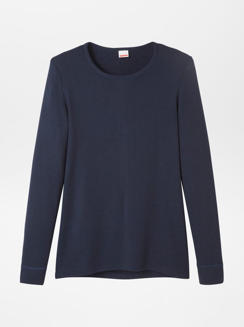 Camiseta de punto de canalé thermolactyl 'Damart' - Kiabi