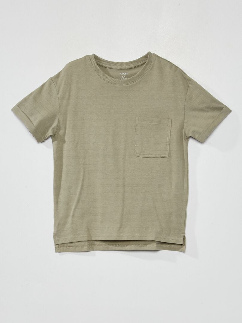 Camiseta de punto de fantasía gris - Kiabi