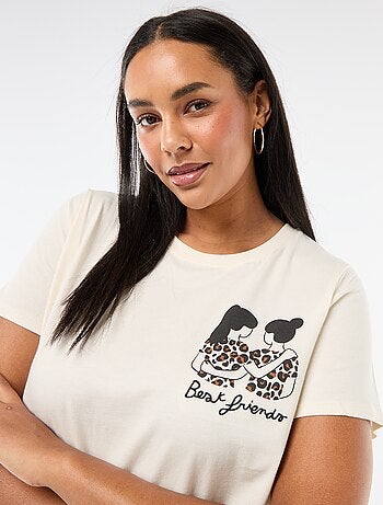 Camiseta de punto de manga corta 'Agathe Sorlet x Kiabi' - San Valentín