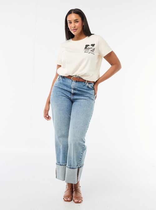 Camiseta de punto de manga corta 'Agathe Sorlet x Kiabi' - San Valentín - Kiabi Camiseta de punto de manga corta 'Agathe Sorlet x Kiabi' - San Valentín - Kiabi