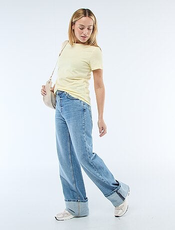 Camiseta de punto de manga corta