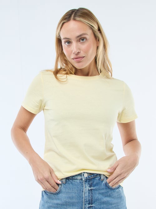 Camiseta de punto de manga corta - Kiabi Camiseta de punto de manga corta - Kiabi