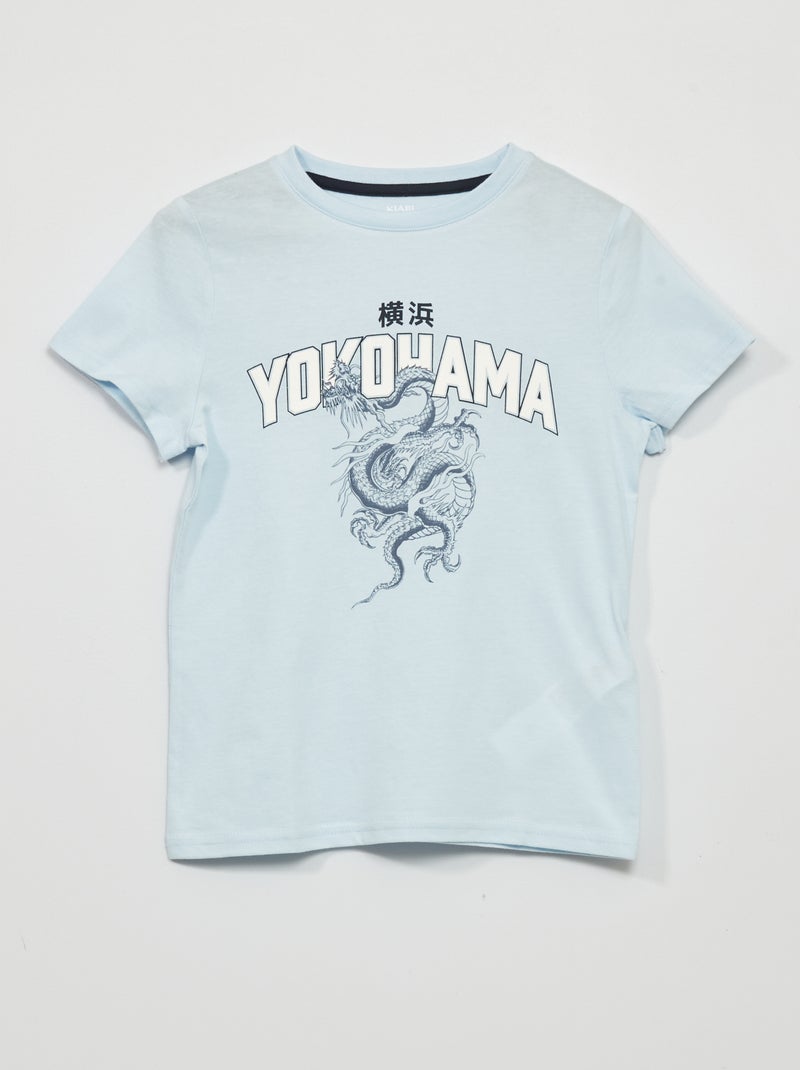 Camiseta de punto de manga corta AZUL - Kiabi