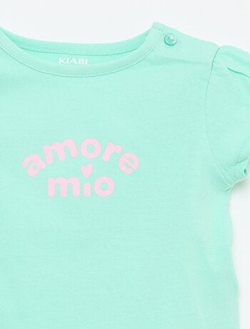 Camiseta de punto de manga corta