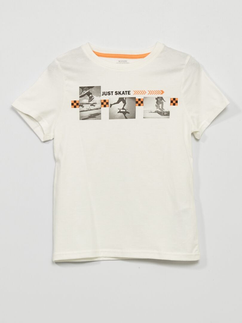 Camiseta de punto de manga corta BEIGE - Kiabi