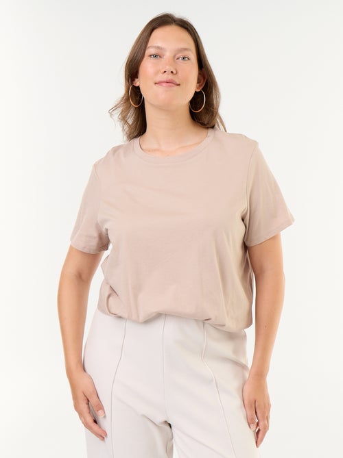 Camiseta de punto de manga corta - Kiabi Camiseta de punto de manga corta - Kiabi