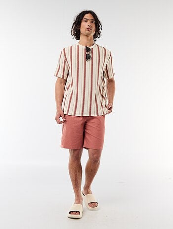 Camiseta de punto de manga corta