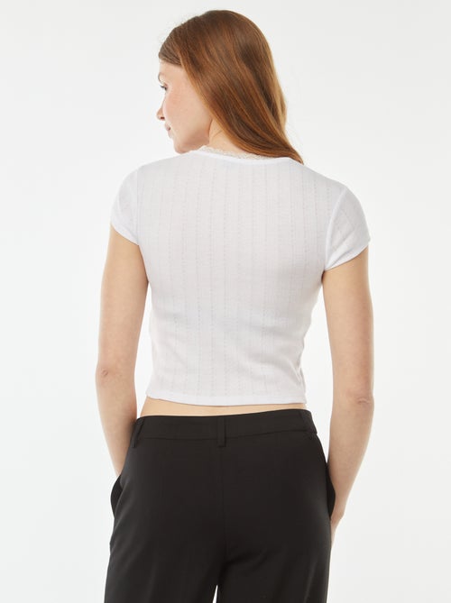 Camiseta de punto de manga corta - Kiabi