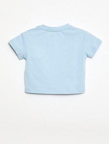 Camiseta de punto de manga corta con lazos decorativos