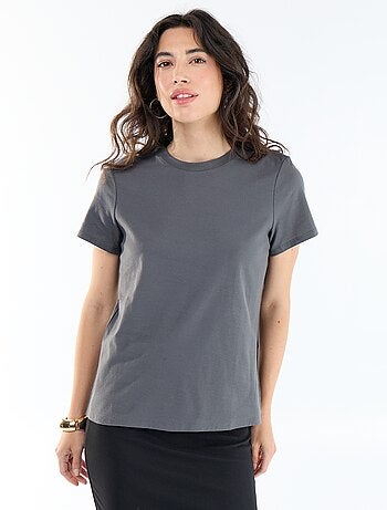 Camiseta de punto de manga corta