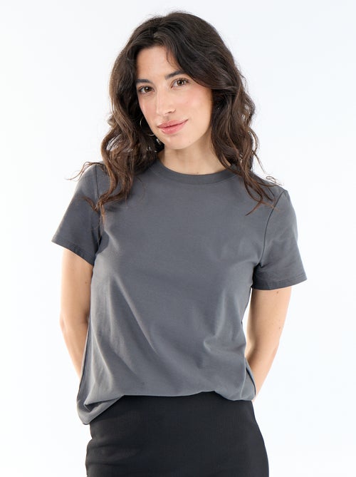 Camiseta de punto de manga corta - Kiabi