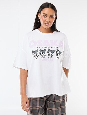 Camiseta de punto de manga corta 'Kuromi'