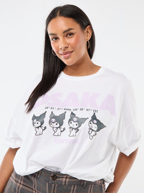 Camiseta de punto de manga corta 'Kuromi' - Kiabi