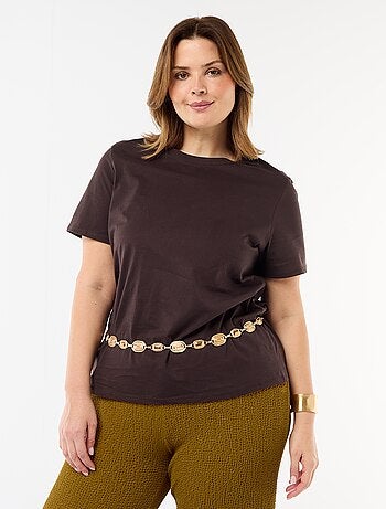 Camiseta de punto de manga corta