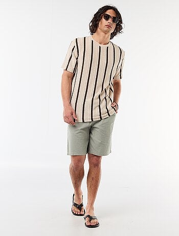 Camiseta de punto de manga corta