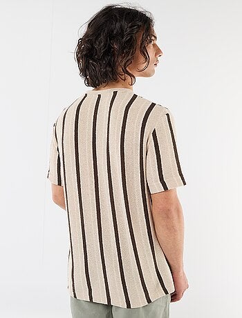 Camiseta de punto de manga corta