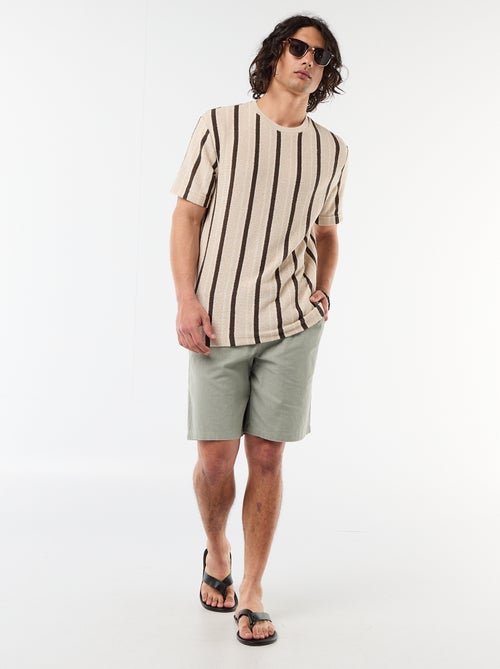 Camiseta de punto de manga corta - Kiabi