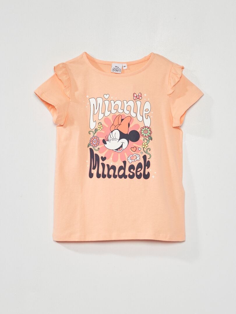 Camiseta de punto de manga corta 'Minnie' NARANJA - Kiabi