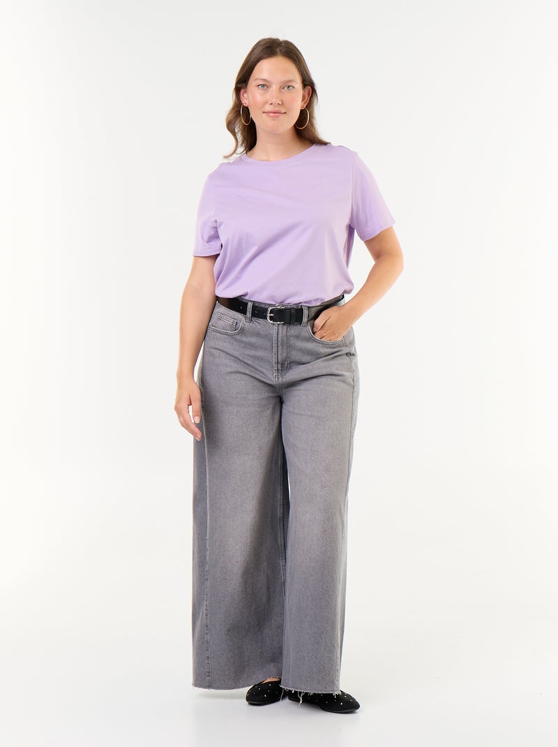 Camiseta de punto de manga corta Purpura - Kiabi