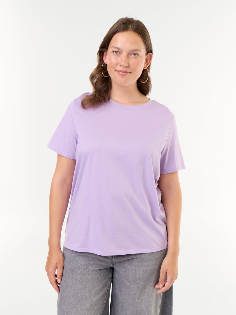 Camiseta de punto de manga corta Purpura - Kiabi