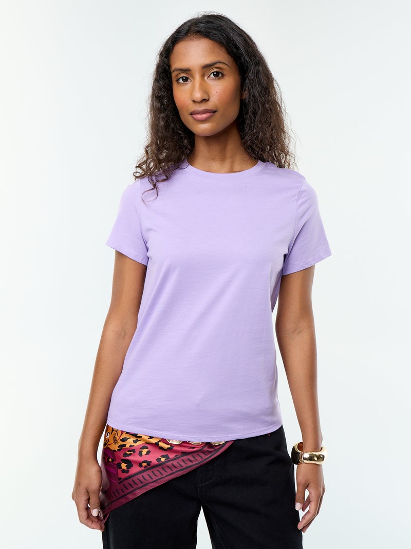 Camiseta de punto de manga corta Purpura - Kiabi