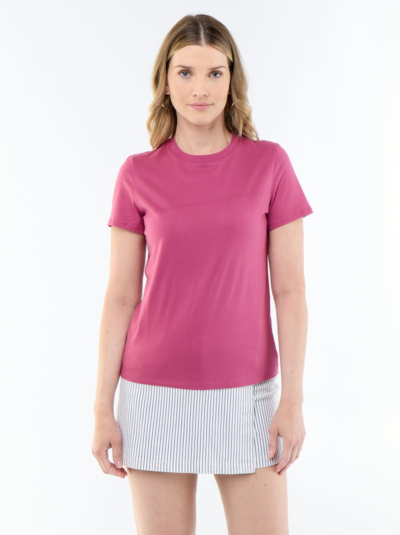 Camiseta de punto de manga corta Purpura - Kiabi