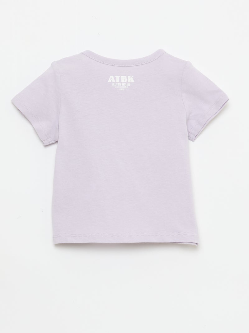 Camiseta de punto de manga corta Purpura - Kiabi