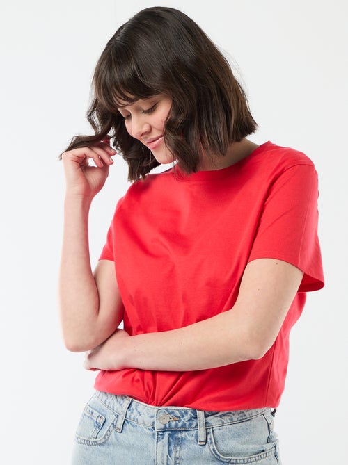 Camiseta de punto de manga corta - Kiabi Camiseta de punto de manga corta - Kiabi