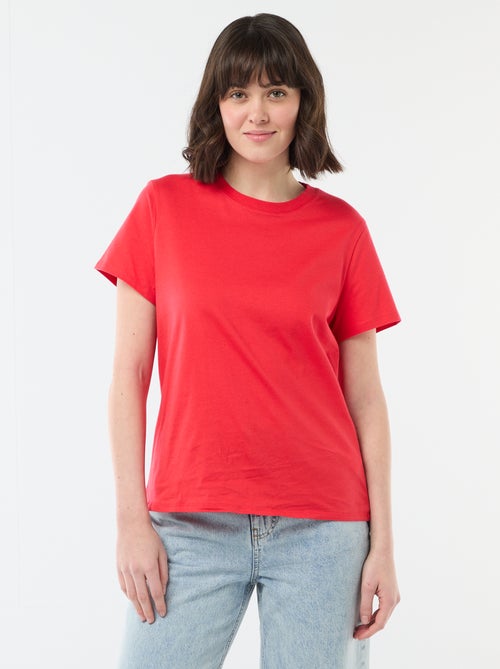 Camiseta de punto de manga corta - Kiabi Camiseta de punto de manga corta - Kiabi