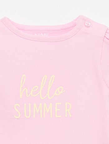 Camiseta de punto de manga corta