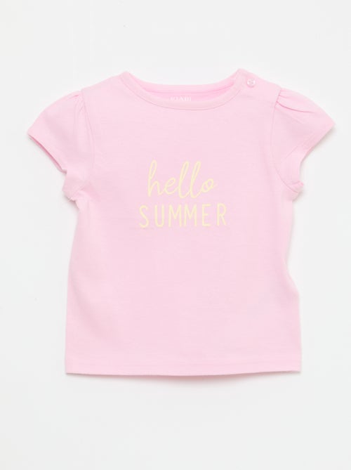 Camiseta de punto de manga corta - Kiabi