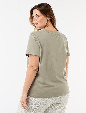 Camiseta de punto de manga corta