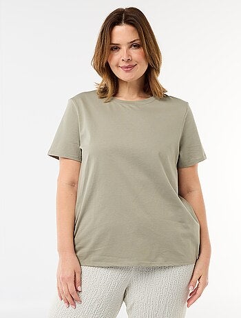 Camiseta de punto de manga corta