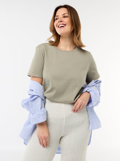 Camiseta de punto de manga corta - Kiabi