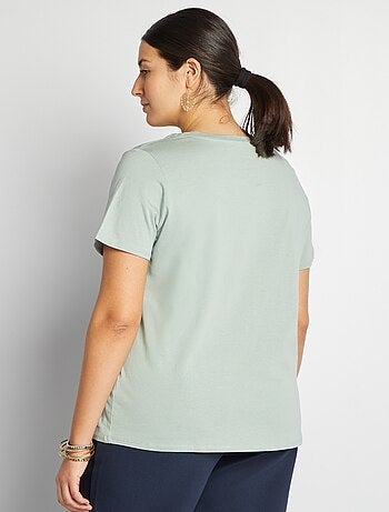Camiseta de punto de manga corta