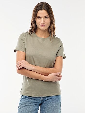 Camiseta de punto de manga corta