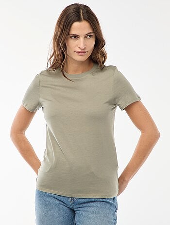 Camiseta de punto de manga corta