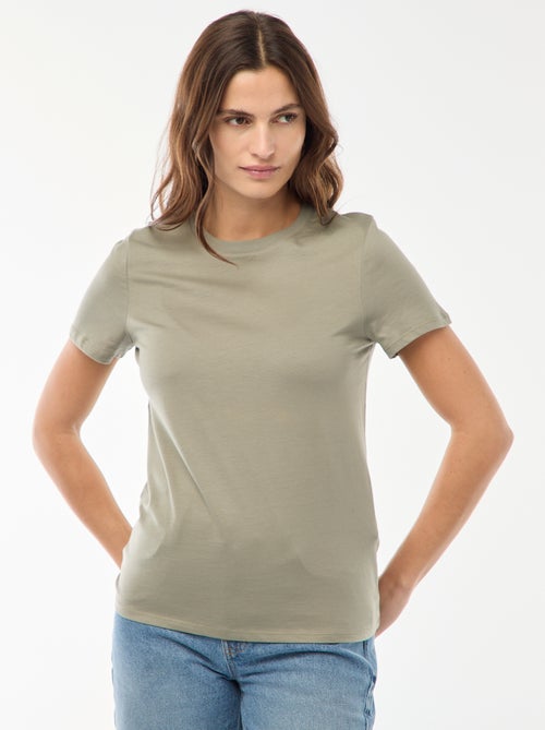 Camiseta de punto de manga corta - Kiabi
