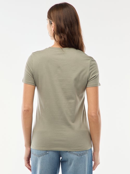 Camiseta de punto de manga corta - Kiabi