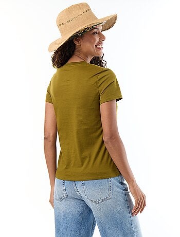 Camiseta de punto de manga corta