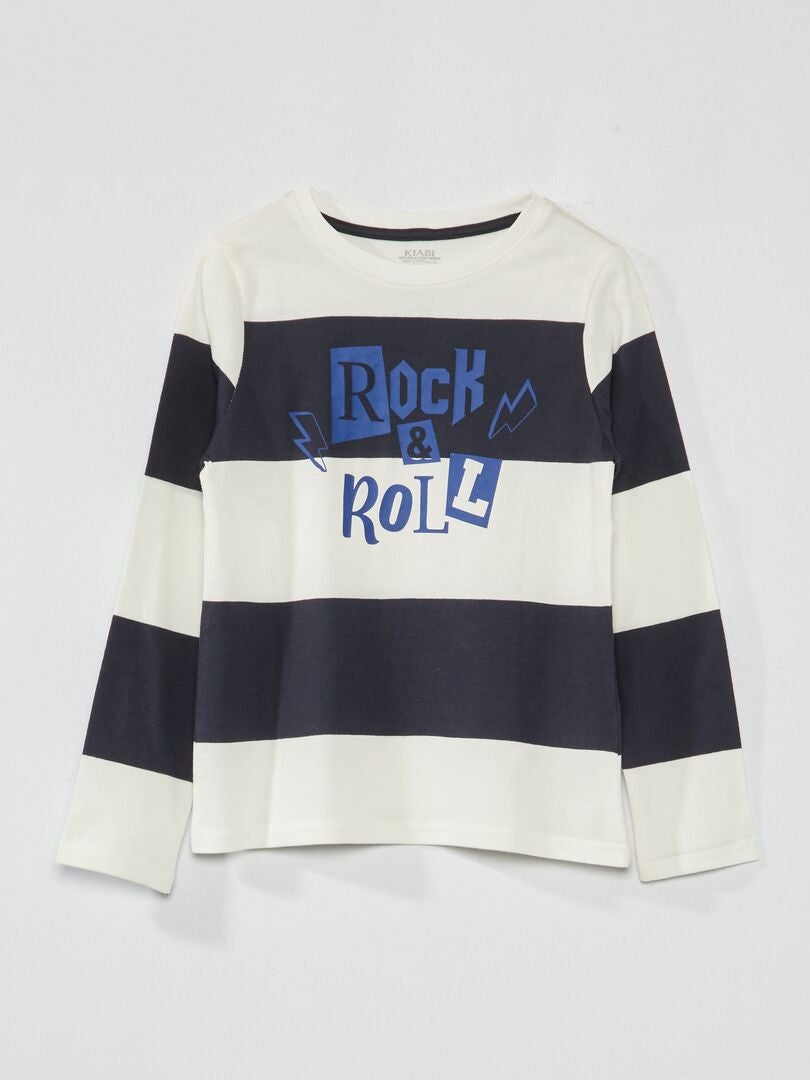 Camiseta de punto de manga larga AZUL - Kiabi