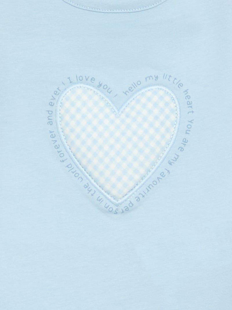 Camiseta de punto de manga larga Azul - Kiabi