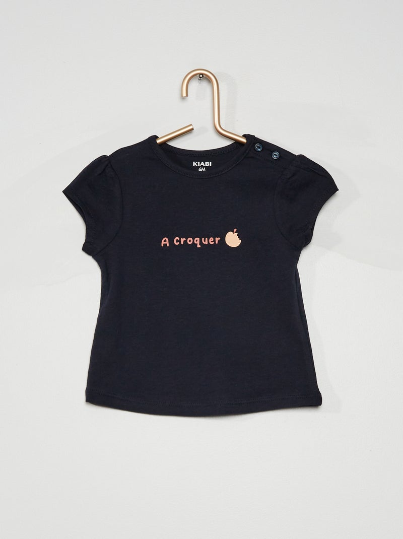 Camiseta de punto de manga larga AZUL - Kiabi